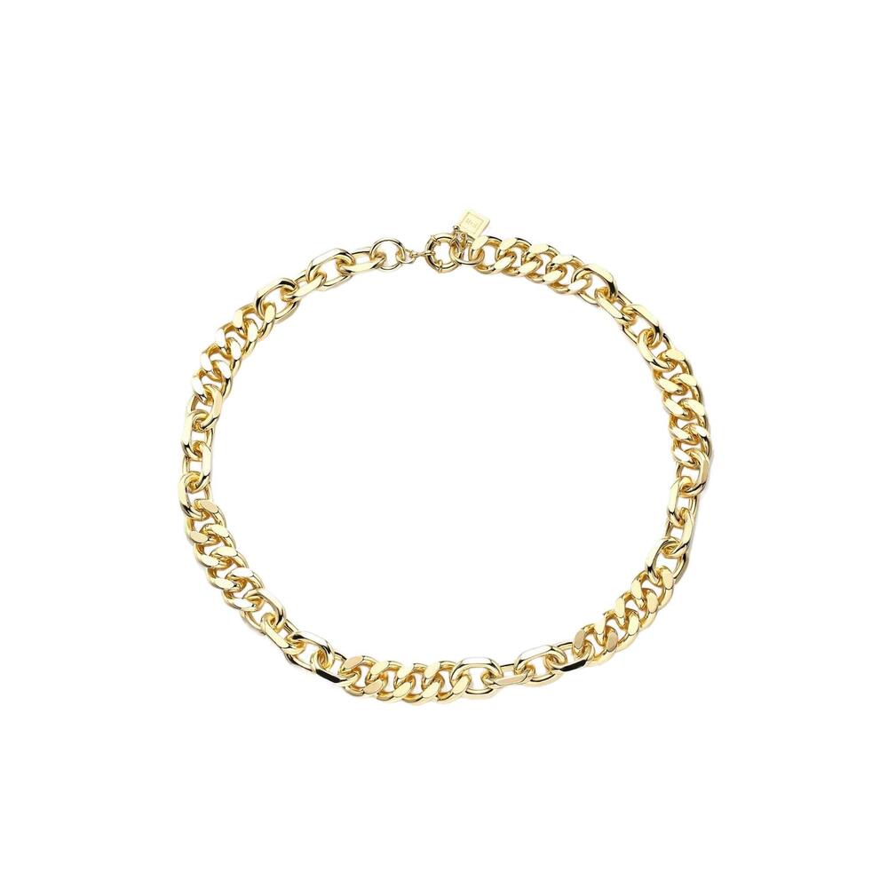 NEW F+H STUDIOS mixed up statement necklace in gold
